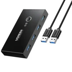Ugreen 2 In 4 Out Usb 3.0 Sharing Switch Box - Black
